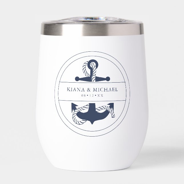 Blue Wave Ancre Mariage V2 Navy ID836 (Avant)