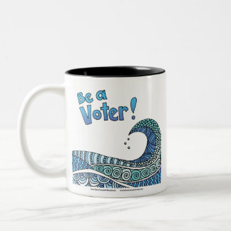 Blue Wave - Be a Voter Mug