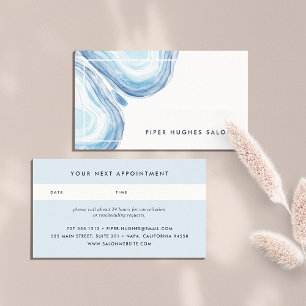 Blue Wave Geode Appointment Card