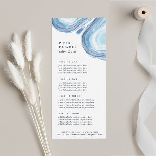 Blue Wave Geode Services or Price List Rack Card