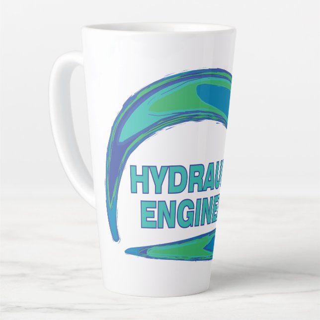 Blue Wave Hydraulic Engineer Mug (Left Angle)