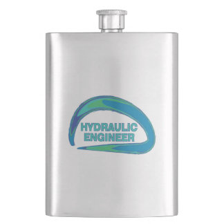 Blue Wave Hydraulic Engineer Mug Hip Flask