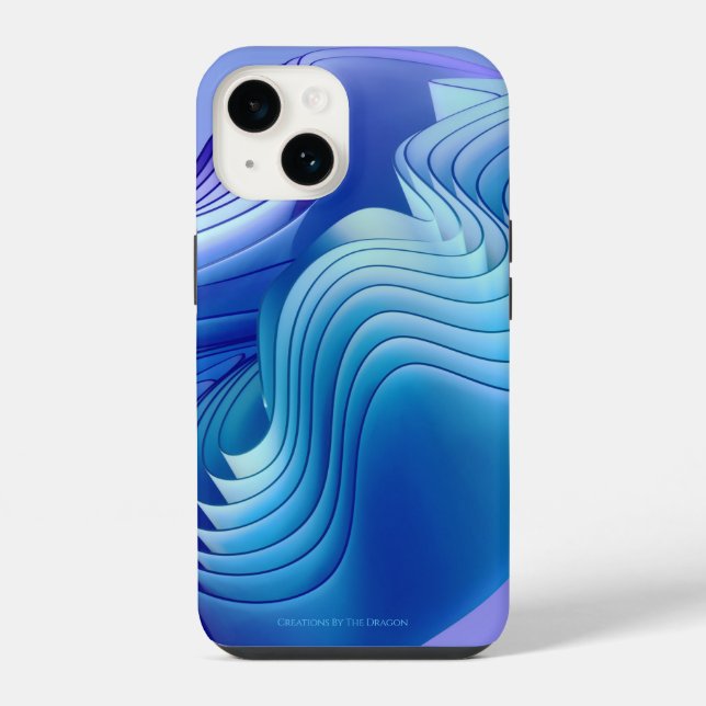 Blue Wave iPhone / iPad case (Back)
