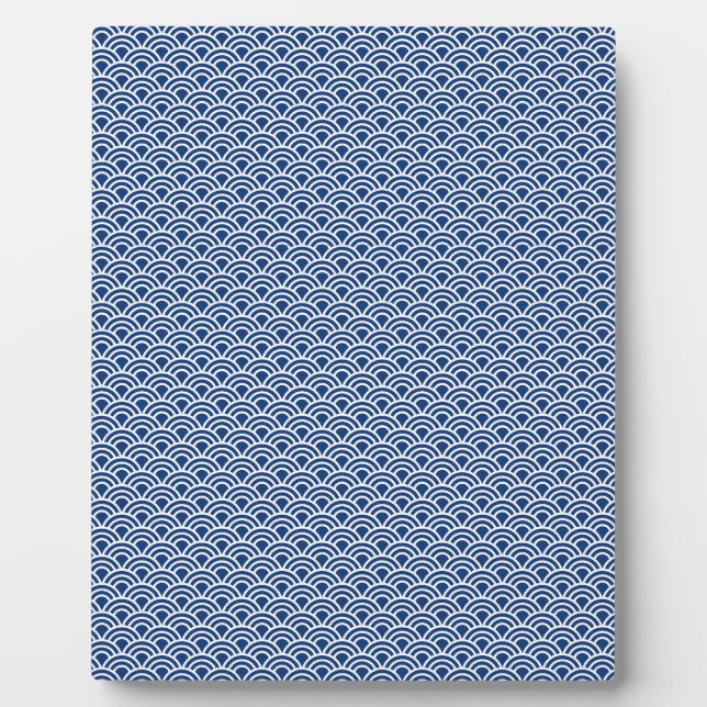 Blue wave komon plaque (Front)