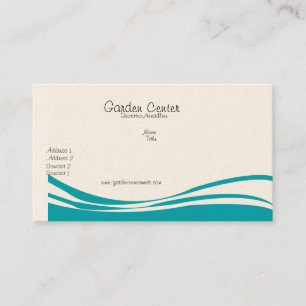 Blue Wave Landscape Garden Bird Sunflower Business Card