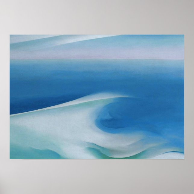 Blue wave marine by Georgia O'Keeffe Poster (Front)