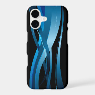 Blue Wave Modern Abstract Pattern