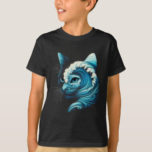 Blue Wave Of Cat Ladies Blue Cats Wave For Kamala  T-Shirt