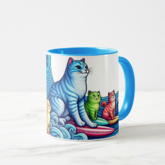 Blue Wave of Cat Ladies for Kamala Harris Mug
