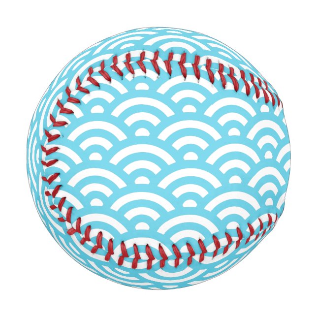 Blue Wave Pattern Baseball (Front Left)
