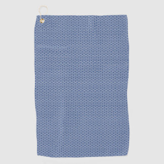 Blue wave pattern golf towel