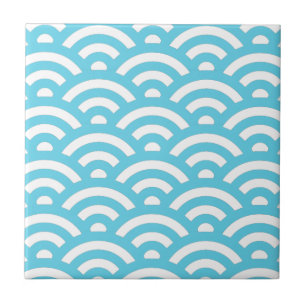 Blue Wave Pattern Tile