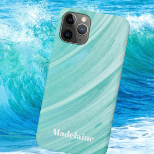 Blue Wave Personal Monogram iPhone 11 Pro Case