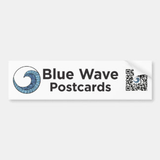 Blue Wave Postcards Bumper Sticker