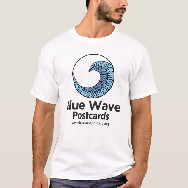 Blue Wave Postcards - Men's Basic T-Shirt (Front)