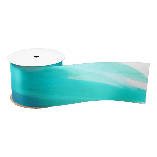 BLUE WAVE SATIN RIBBON (Spool)