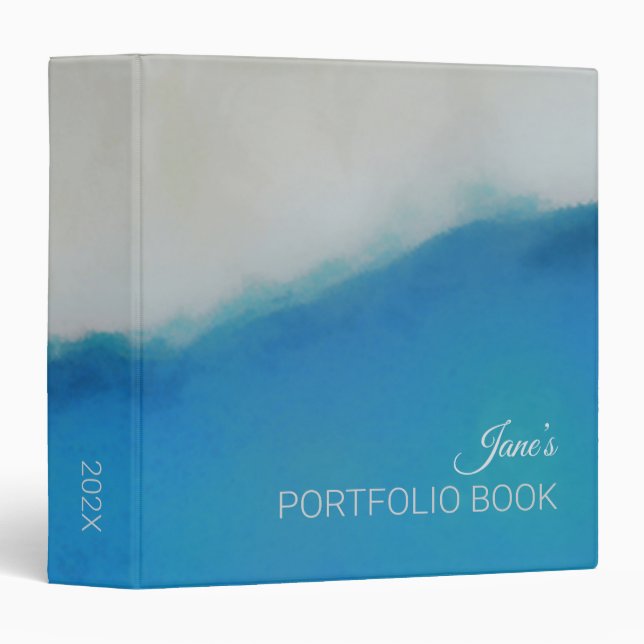Blue Wave Splash Binder (1.5") (Front/Spine)