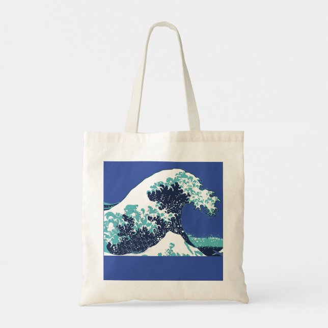 BLUE WAVE Tote Bag (Back)