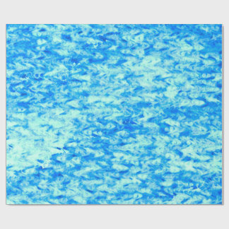 Blue Wave Wavy Bright Not Seamless Wrapping Paper