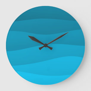 Blue waves Acrylic Wall Clock