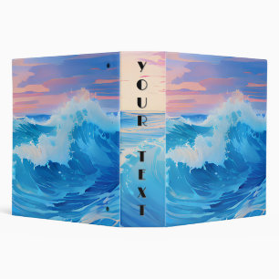Blue Waves at Sunset Binder