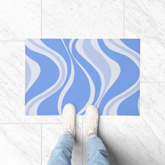 Blue Waves Door Mat (Indoor)