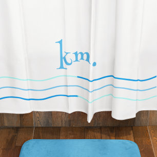 Blue Waves Monogram