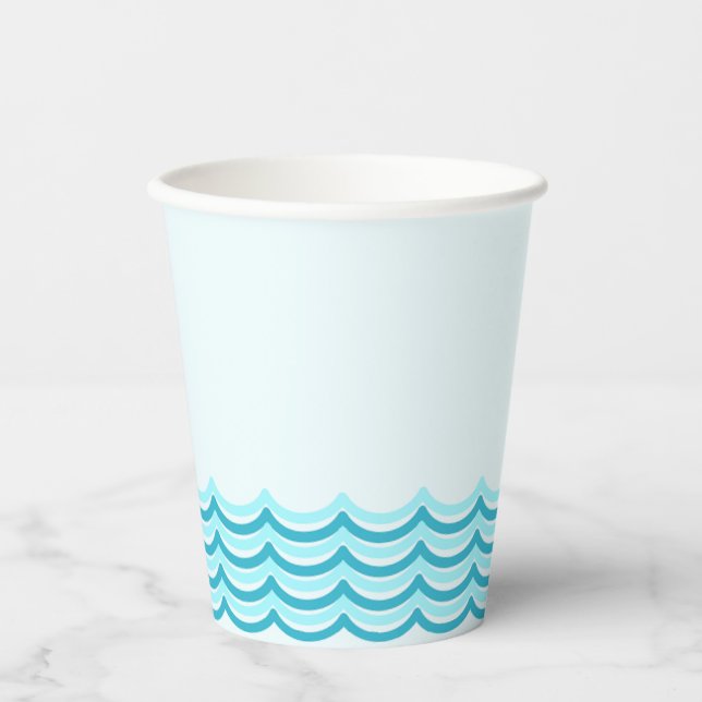 Blue Waves Party Cup (Front)