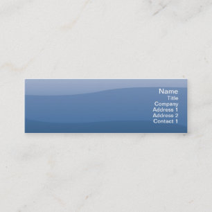 Blue Waves - Skinny Mini Business Card
