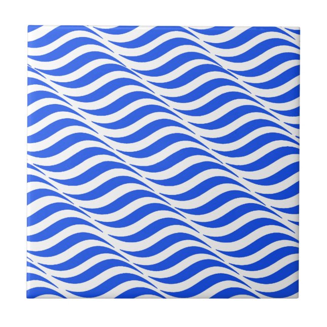 Blue Waves Tile (Front)