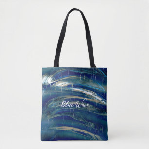 Blue Waves Tote Bag