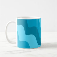 Blue wavy ocean waves gradient