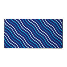 Blue Wavy Seamless Pattern