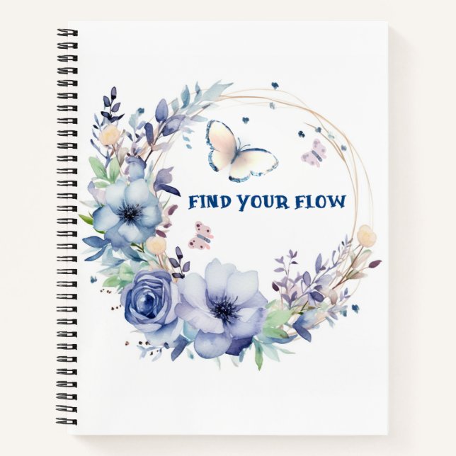 Blue Wearth Spiral Notebook (Front)