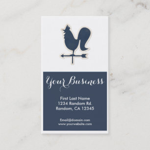 Blue weather vane customizable business cards