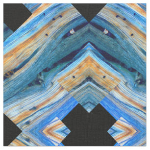 blue weathered barnboard black diamond fabric