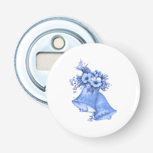 Blue Wedding Bells Bottle Opener