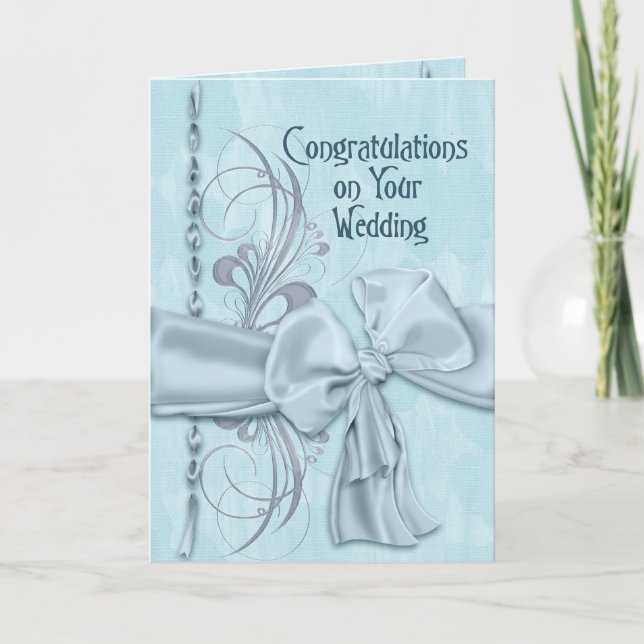 Blue Wedding Card (Front)