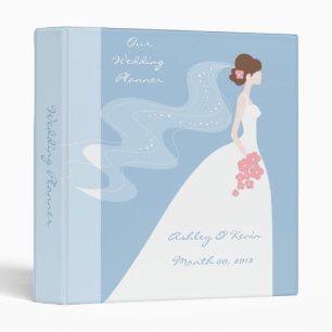 Blue Wedding Planner binder