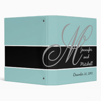 Blue Wedding Planner Keepsake Binder