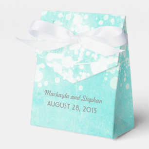 blue wedding string lights glitz favor box