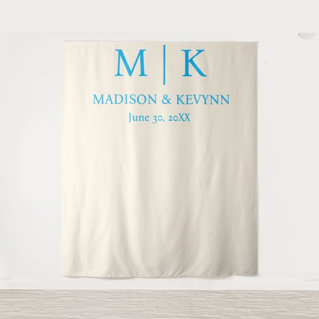 Blue Wedding Tapestry (Front)