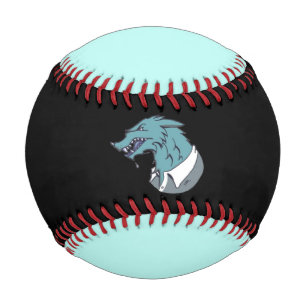 Blue Werewolf black and blue baseball