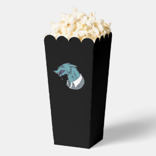 Blue Werewolf black popcorn boxes