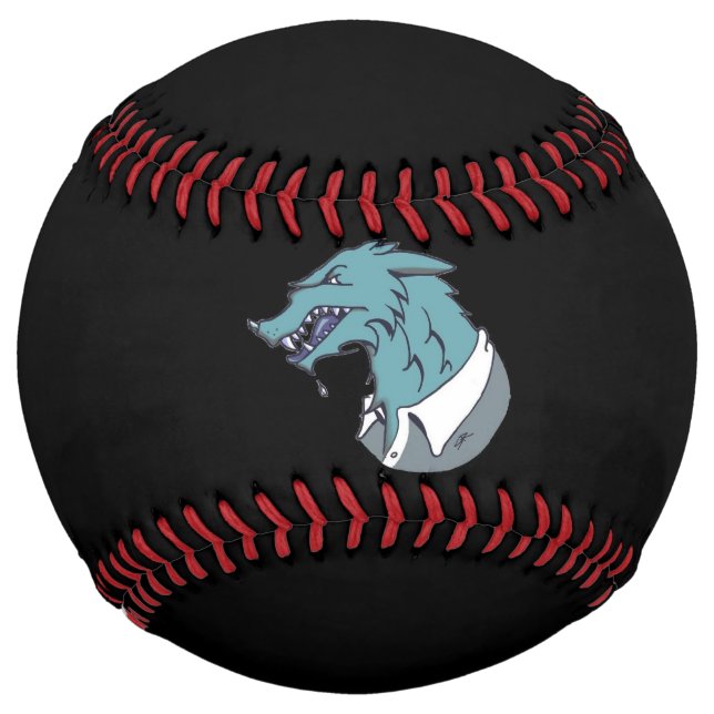Blue Werewolf black softball (Front)
