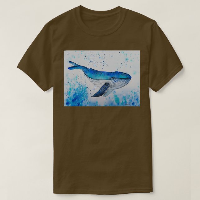 Blue whale 2 4 T-Shirt (Design Front)