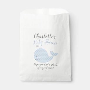 Blue Whale Baby shower Party Favoriser les sacs