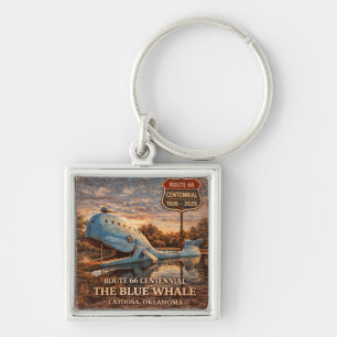 Blue Whale Catoosa Route 66 Keepsake Gift Keychain