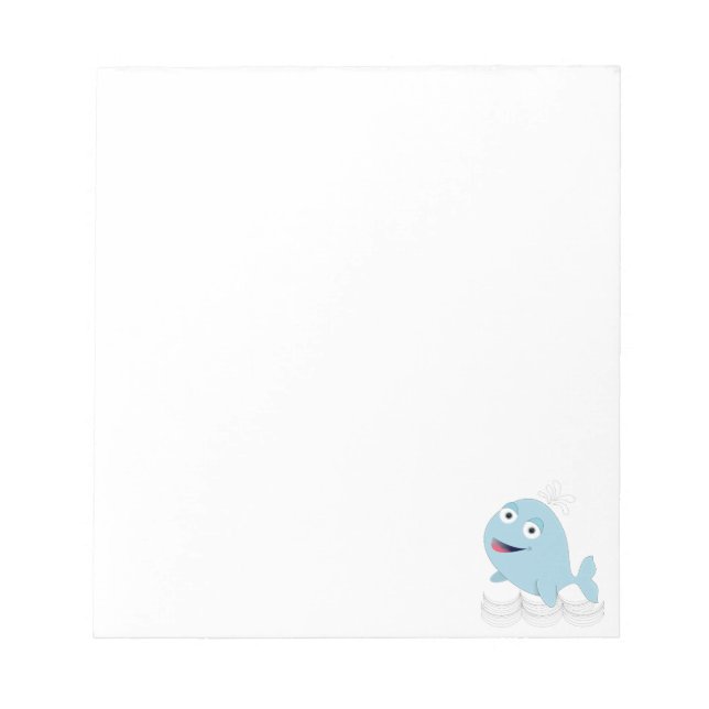 Blue Whale Custom Notepad (Front)