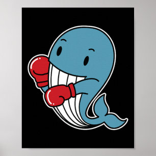 Blue Whale Does Boxing  Poster